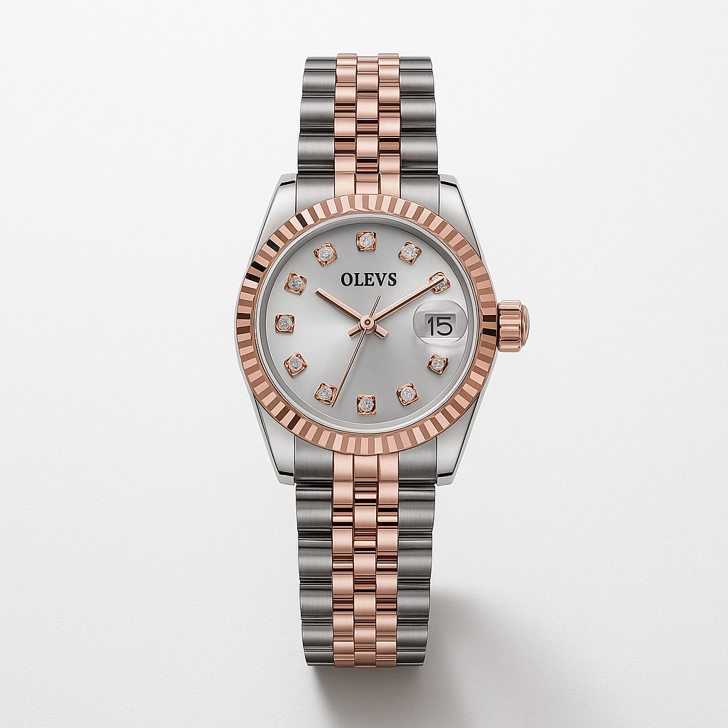 Watch Watch Rose Gold Steel Olevs Elite
