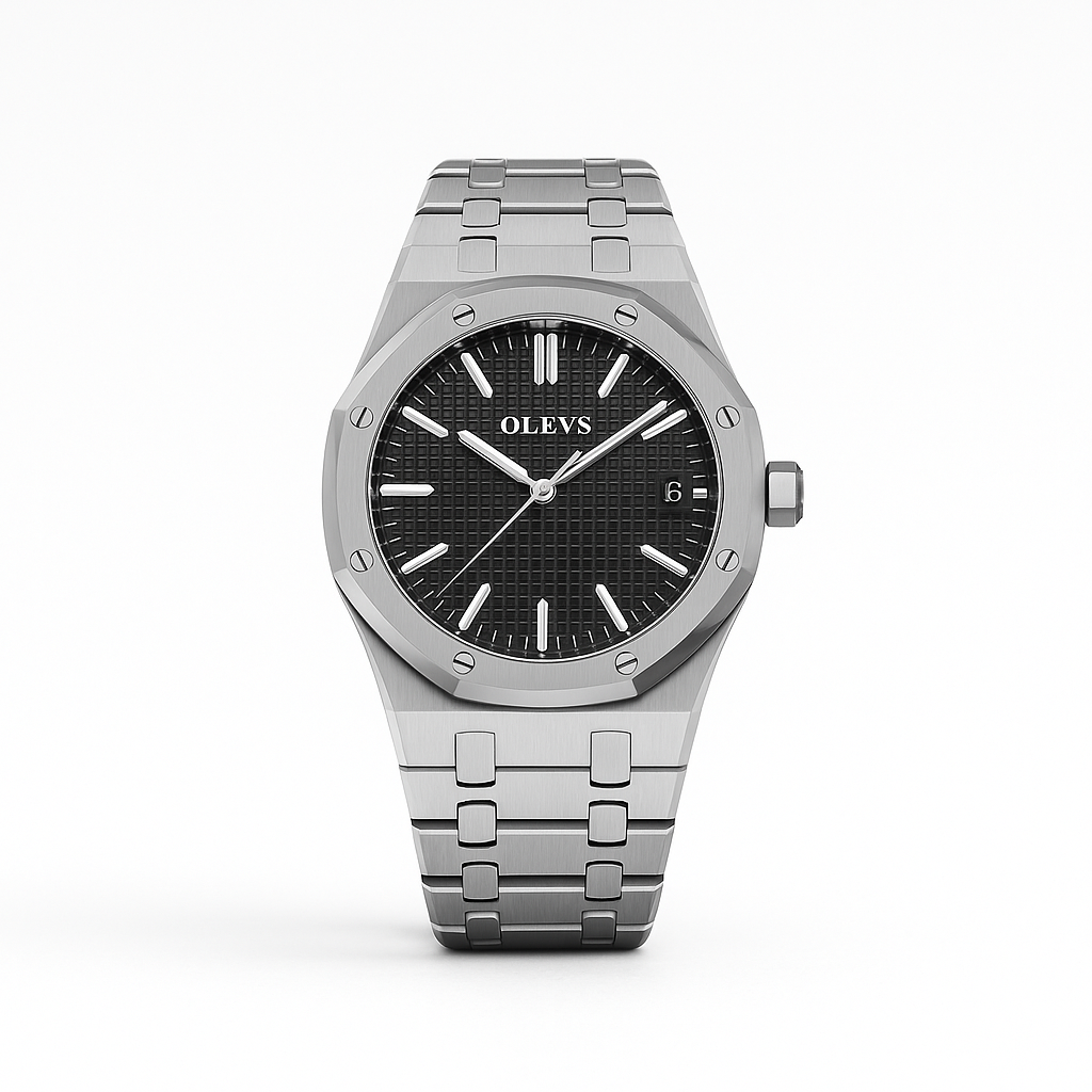 Watch Watch Black Steel Olevs Prime