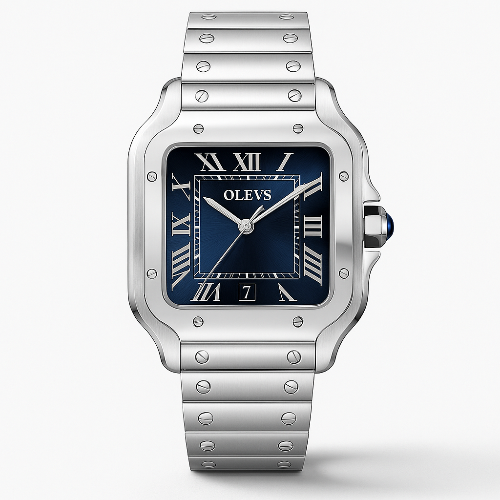 Watch Bracelet Blue Steel Olevs Line