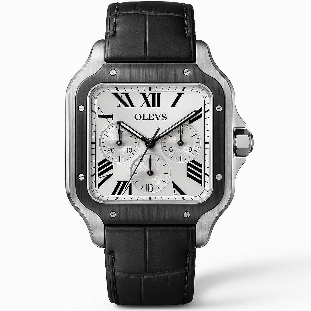 Watch Watch Silver Rubber Olevs Select