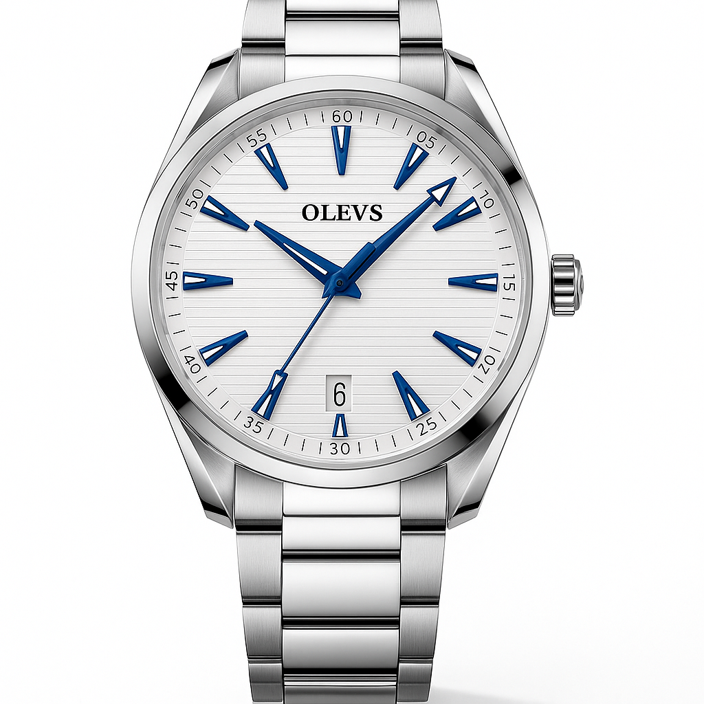 Watch Watch White Steel Olevs Line