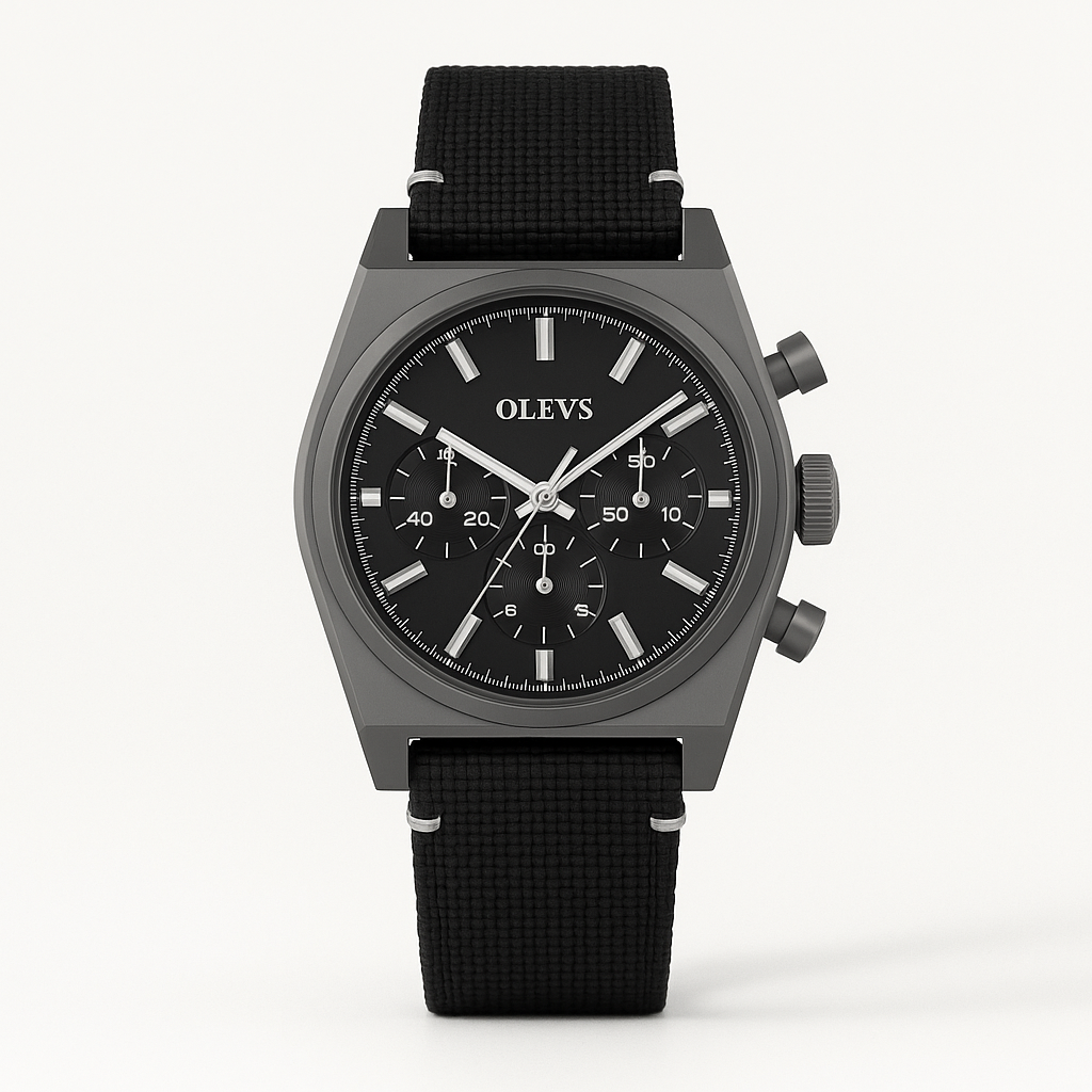 Watch Watch Black Titanium Olevs Classic