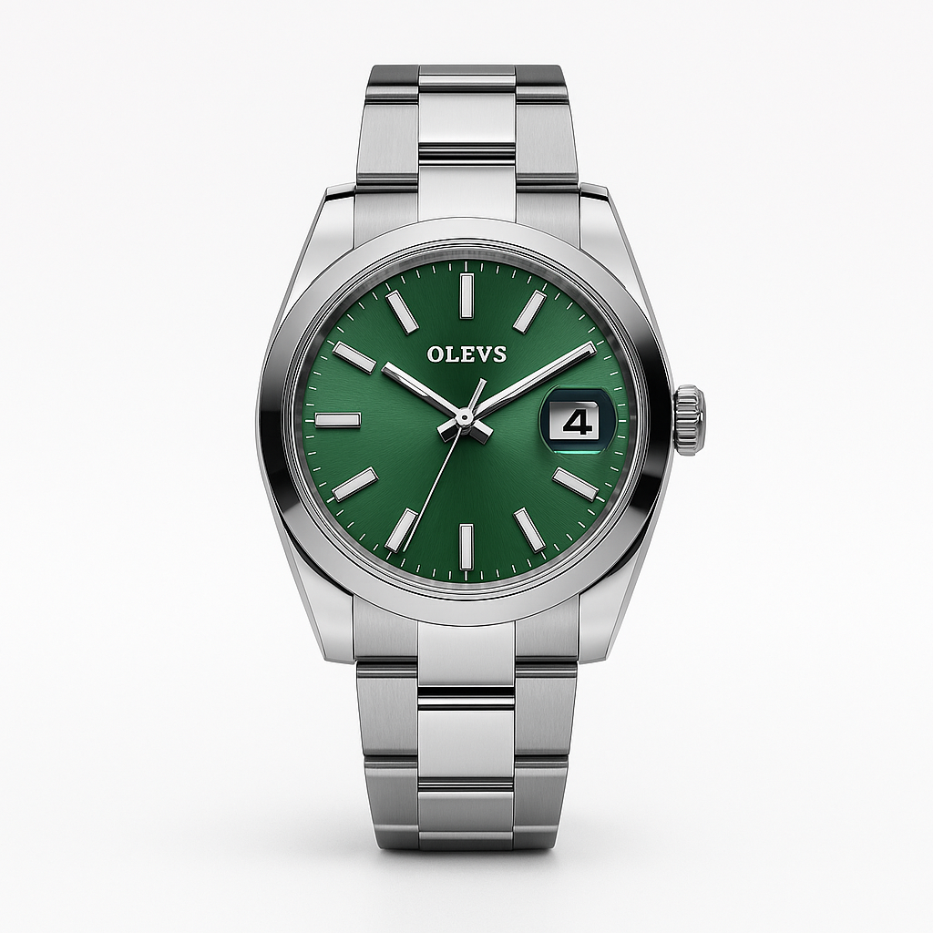 Watch Bracelet White Steel Olevs Line