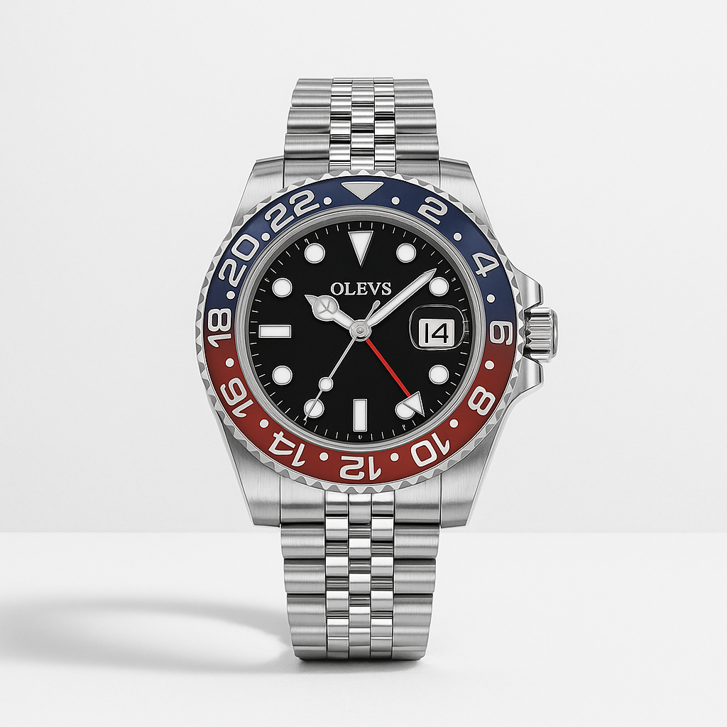 Watch Watch Black Steel Olevs Classic