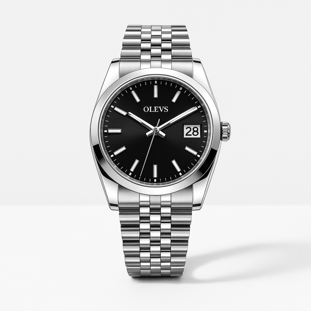 Watch Watch Black Steel Olevs Select