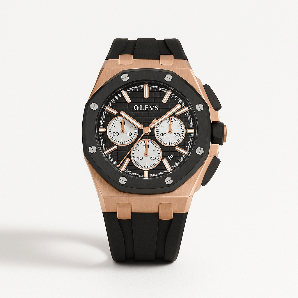 Watch Watch Rose Gold Ceramic Olevs Prime