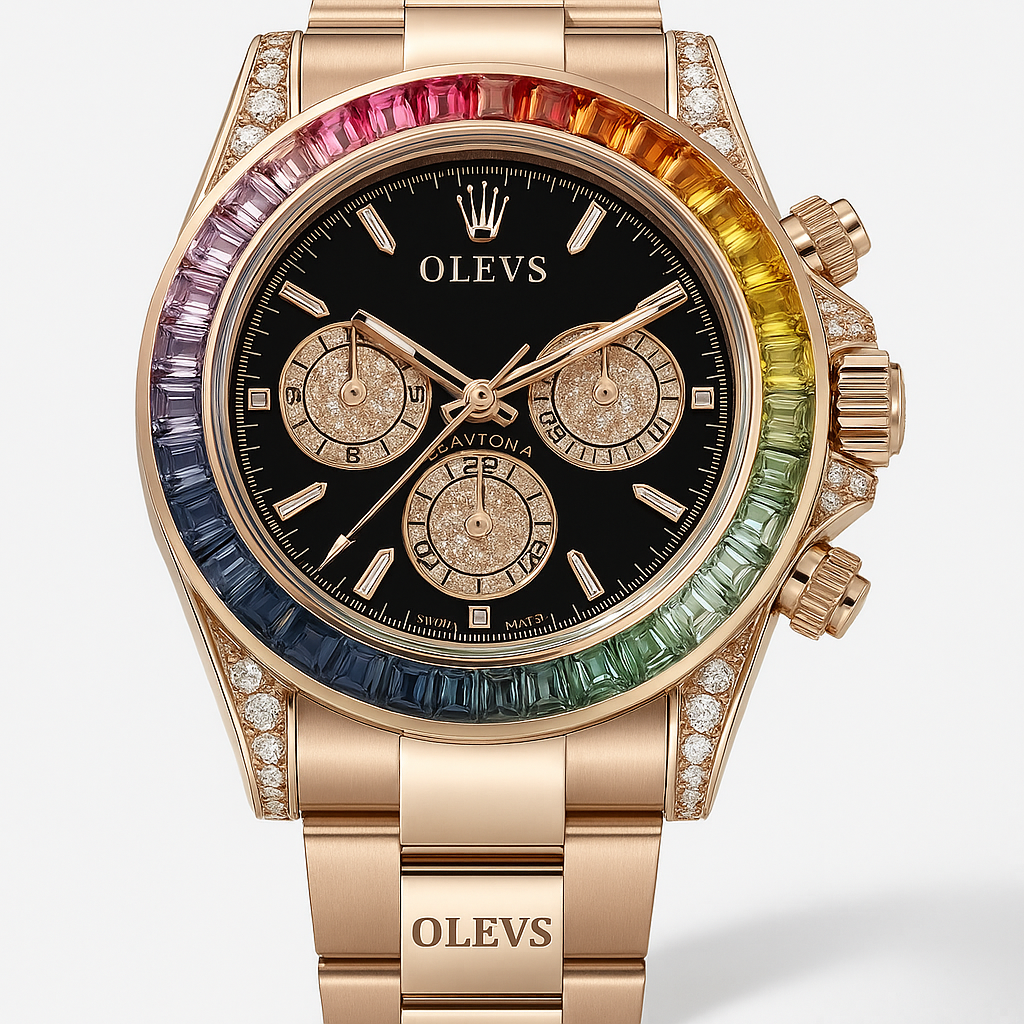 Watch Watch Rose Gold Steel Olevs Classic