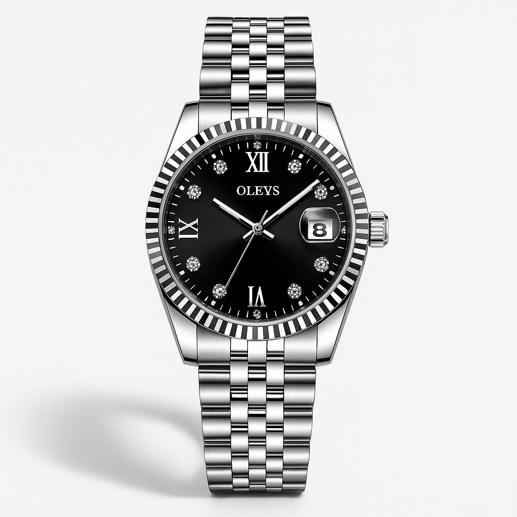 Watch Watch Gold Steel Olevs Elite