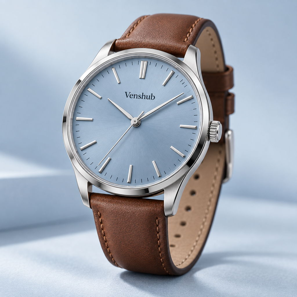 Sky Blue Dial Watch