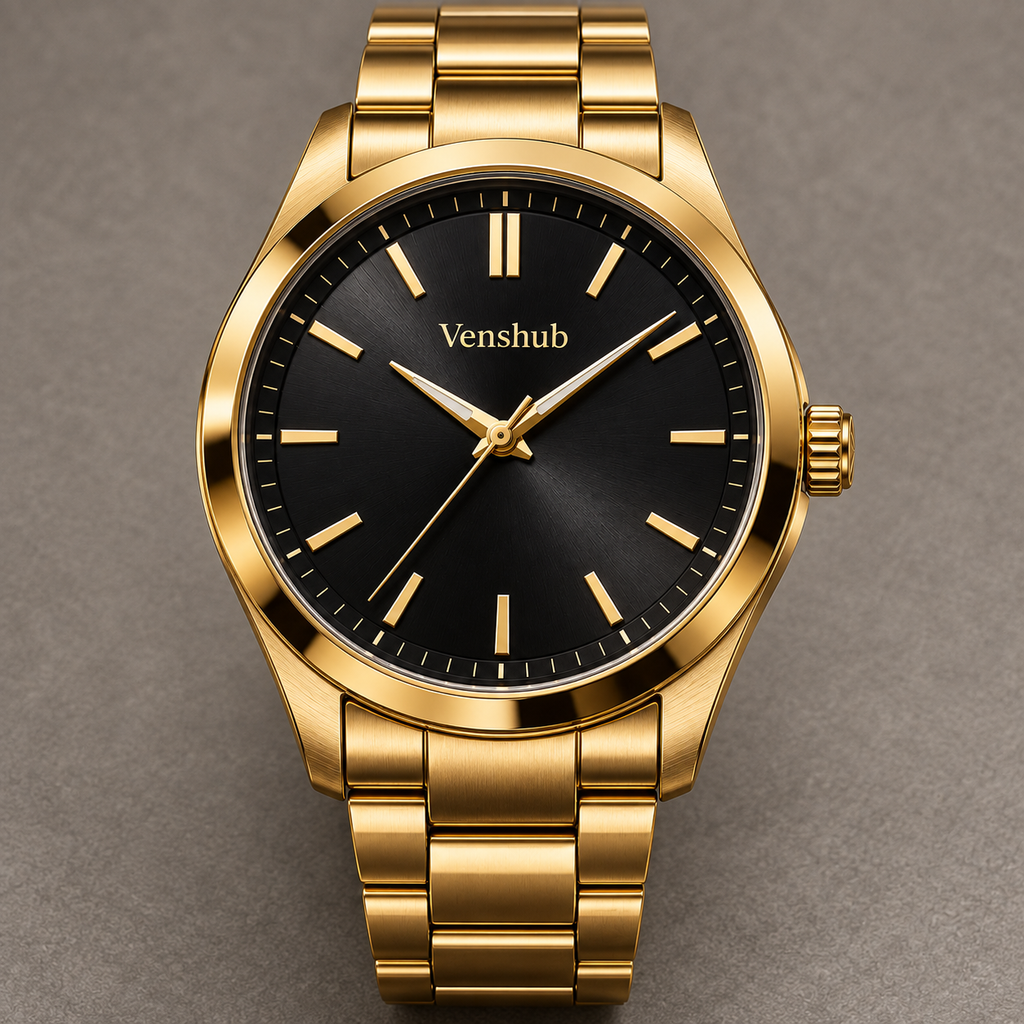 Midnight Gold Bracelet Watch