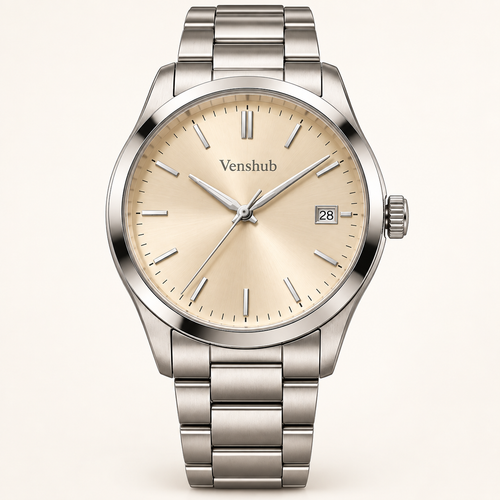Champagne Steel Bracelet Watch