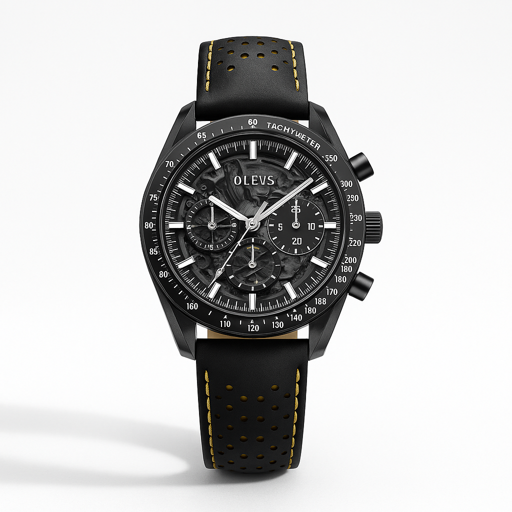 Watch Watch Yellow Leather Olevs Line