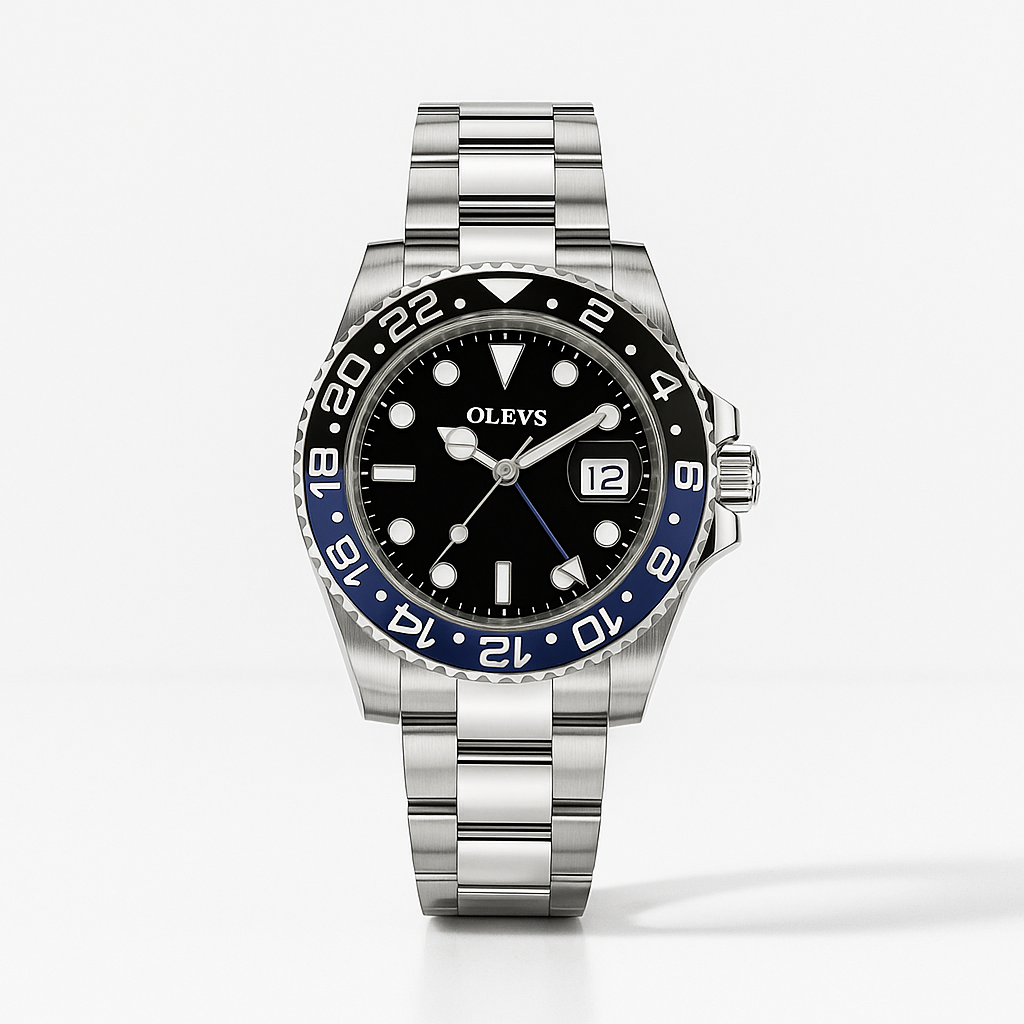 Watch Watch Black Steel Olevs Elite
