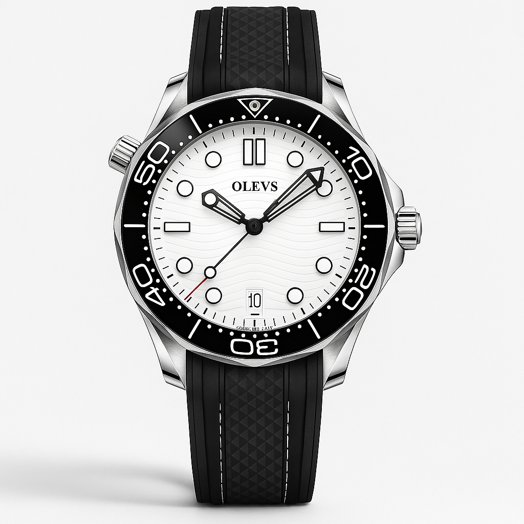 Watch Watch Black Steel Olevs Elite